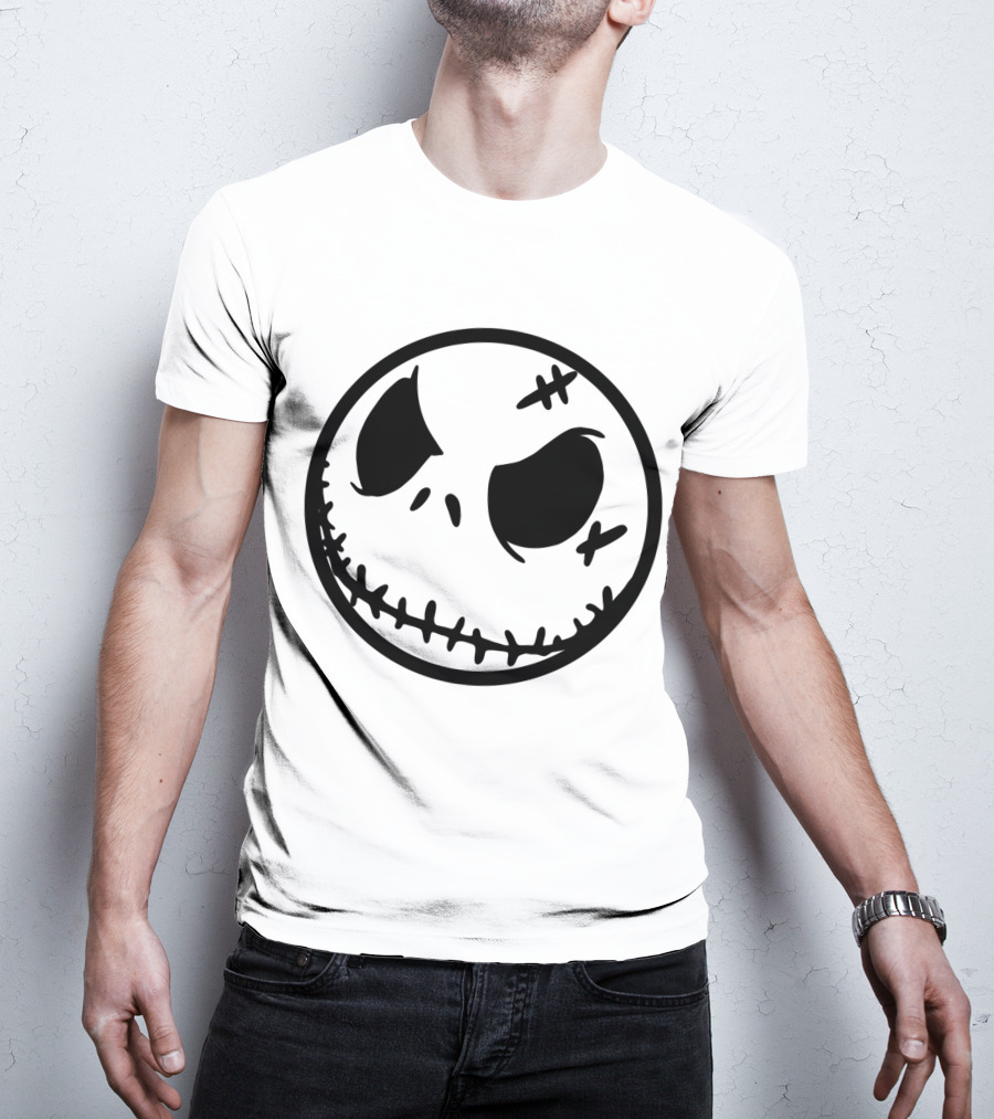 Halloween Scary Evil Pumpkin Head Jack Face T-Shirt