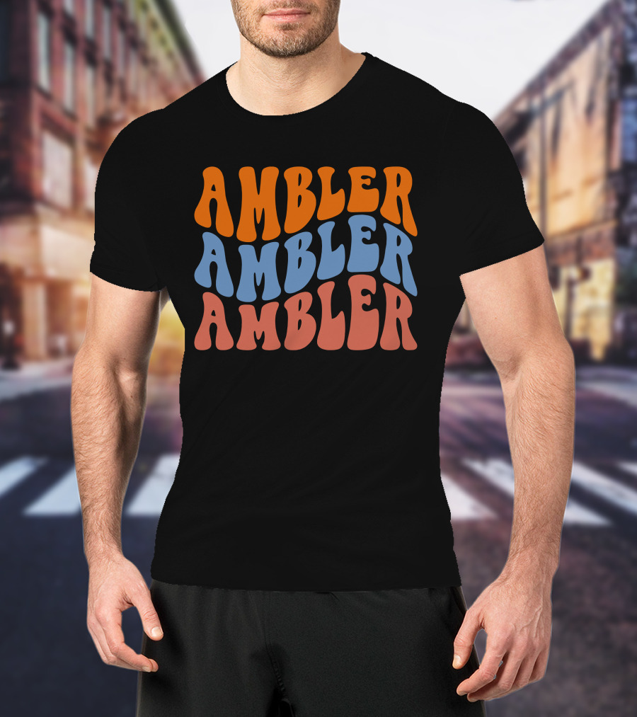 Ambler Ambler Ambler Retro Wavy T-Shirt