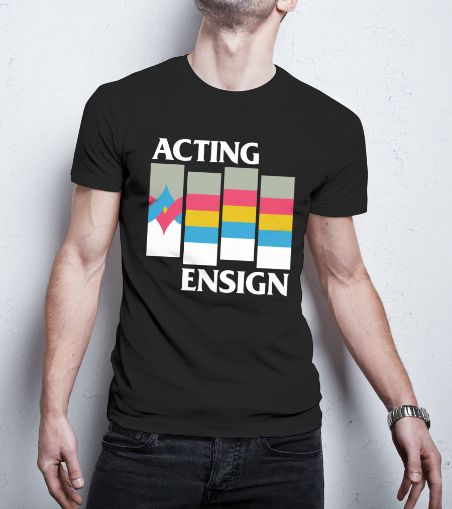 Acting Ensign 80s Retro Color Bars T-Shirt