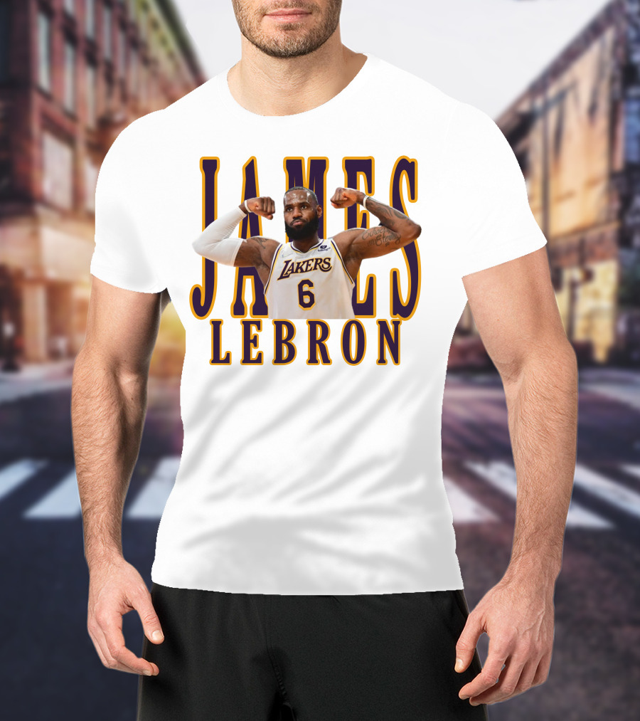 LeBron James 6 Lakers NBA T-Shirt