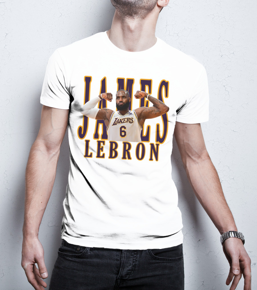 LeBron James 6 Lakers NBA T-Shirt