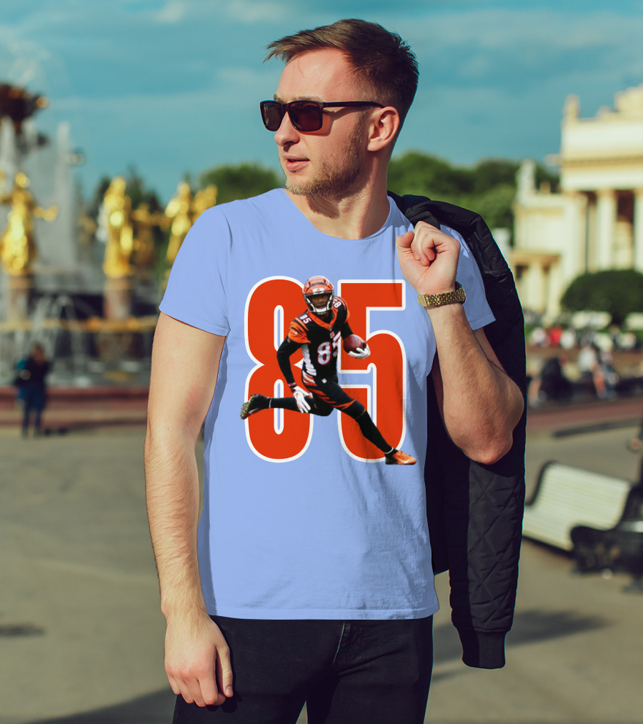 Tee Higgins 85 NFL Football Bengals Player T-Shirt