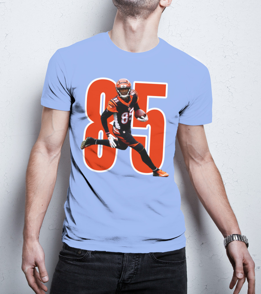 Tee Higgins 85 NFL Football Bengals Player T-Shirt
