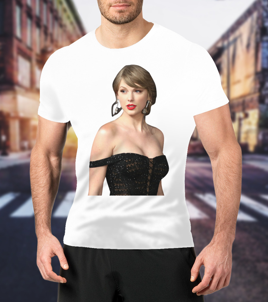 Taylor Swift Black Dress Elegant Look T-Shirt