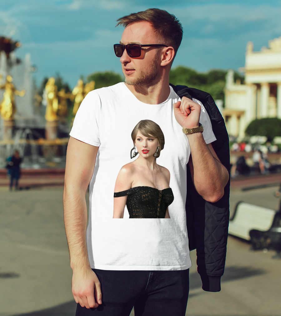 Taylor Swift Black Dress Elegant Look T-Shirt