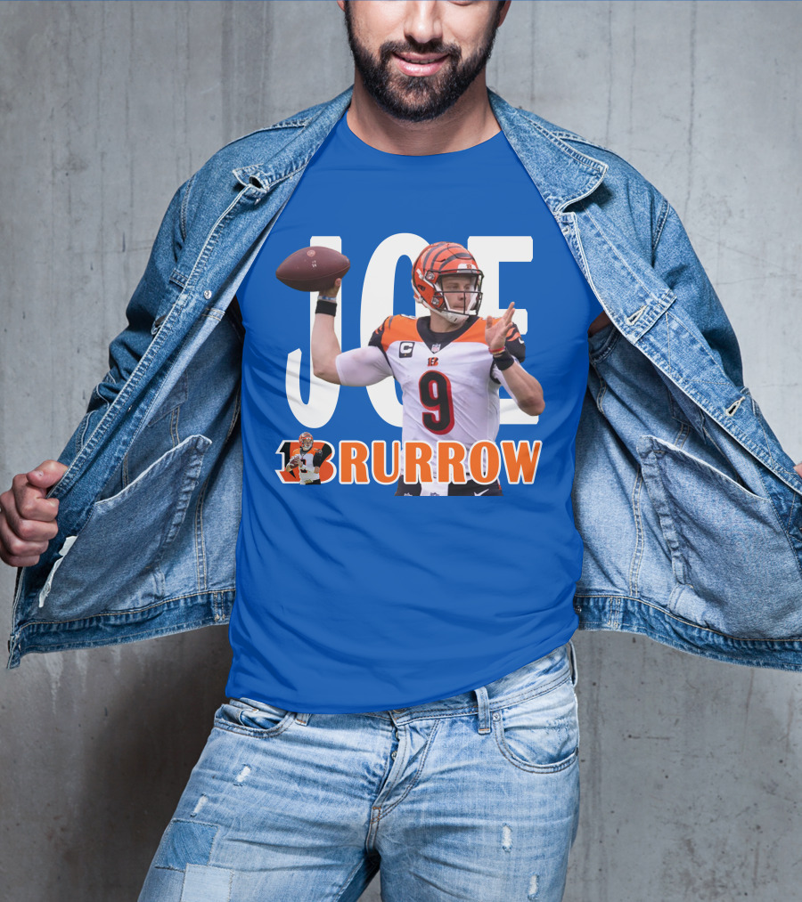 JOE BURROW Bengals Quarterback NFL Football T-Shirt