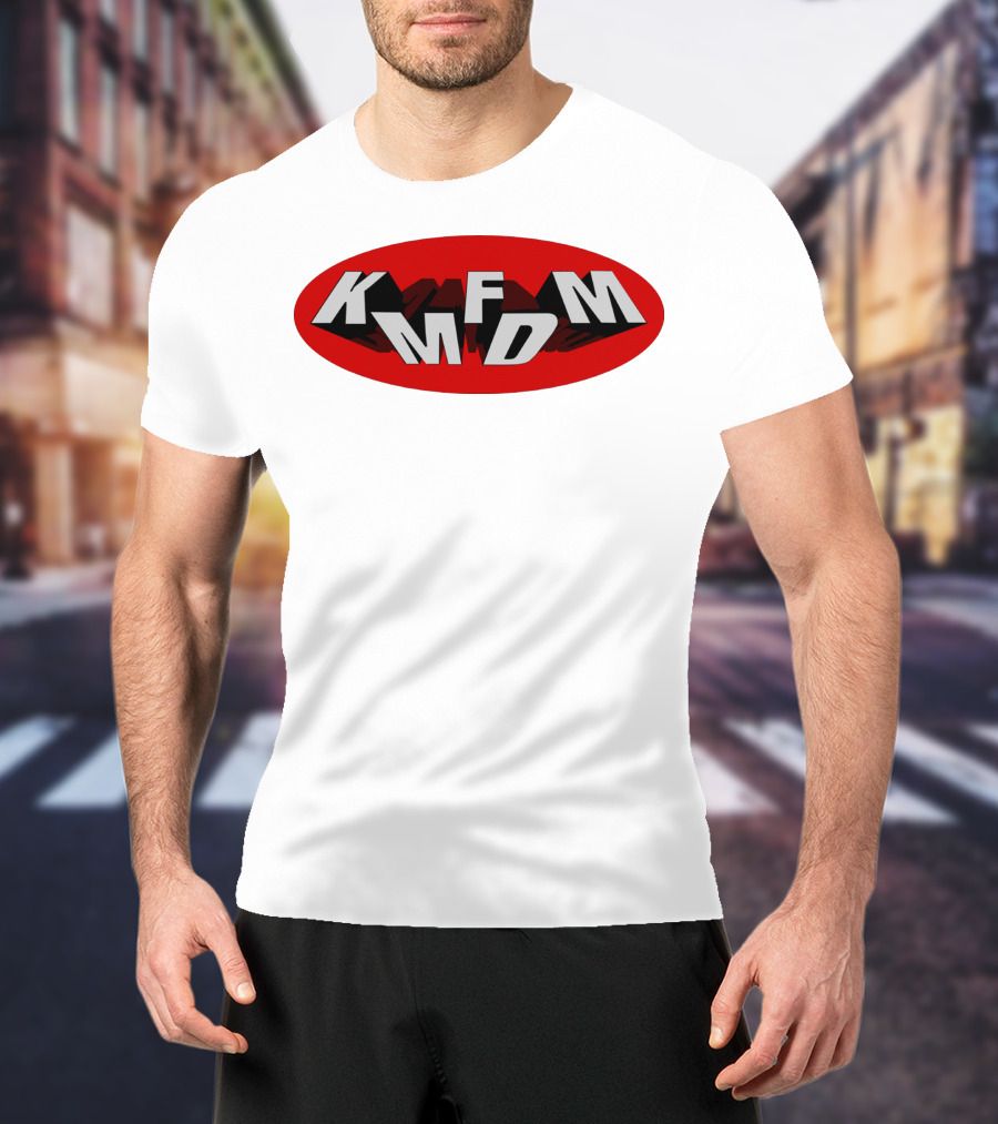 KMFDM Band Logo Oval Shadow T-Shirt