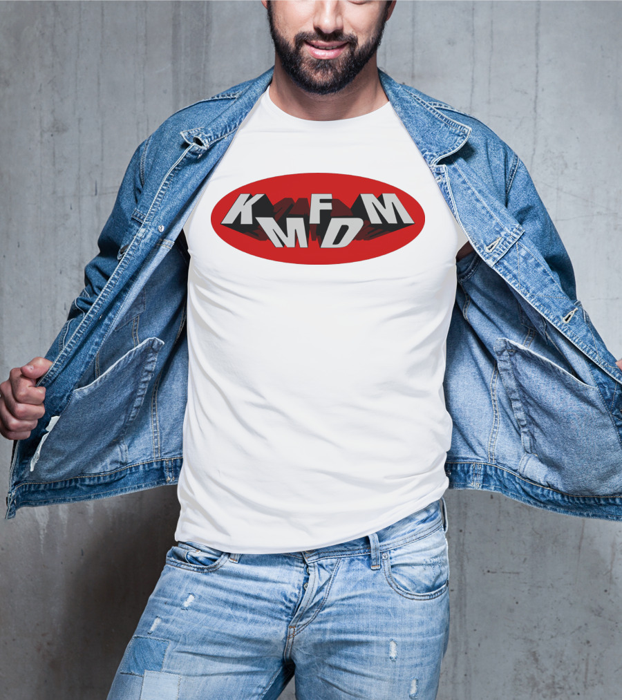 KMFDM Band Logo Oval Shadow T-Shirt