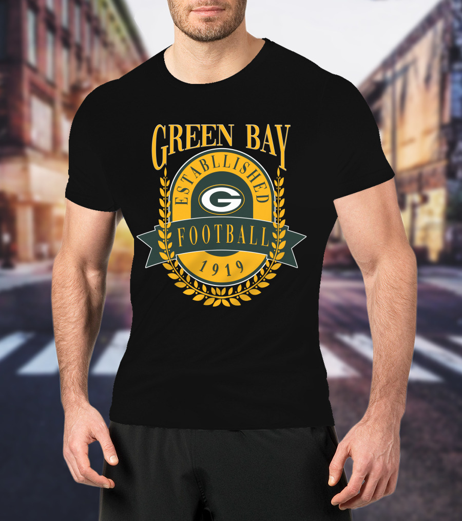 Green Bay Packers Established 1919 Football T-Shirt