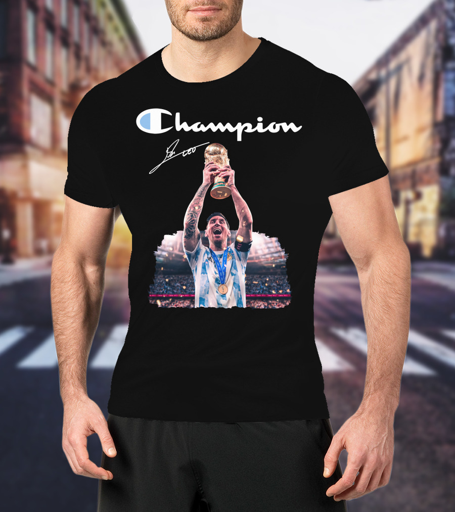 Champion Trophy Celebration Soccer Legend T-Shirt