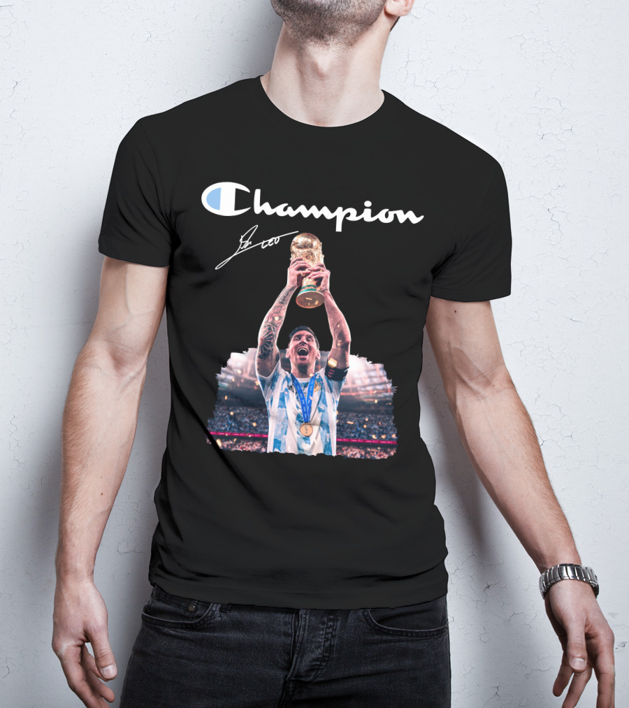 Champion Trophy Celebration Soccer Legend T-Shirt