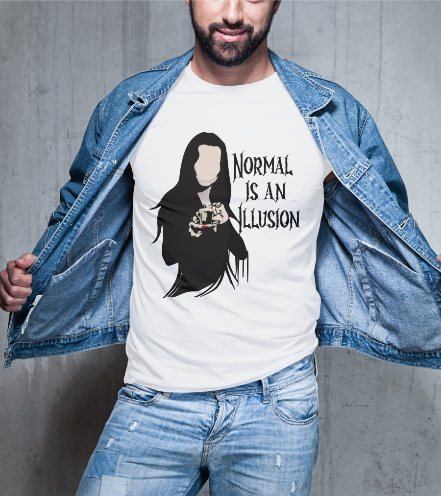 Wednesday Addams Normal Is An Illusion T-Shirt