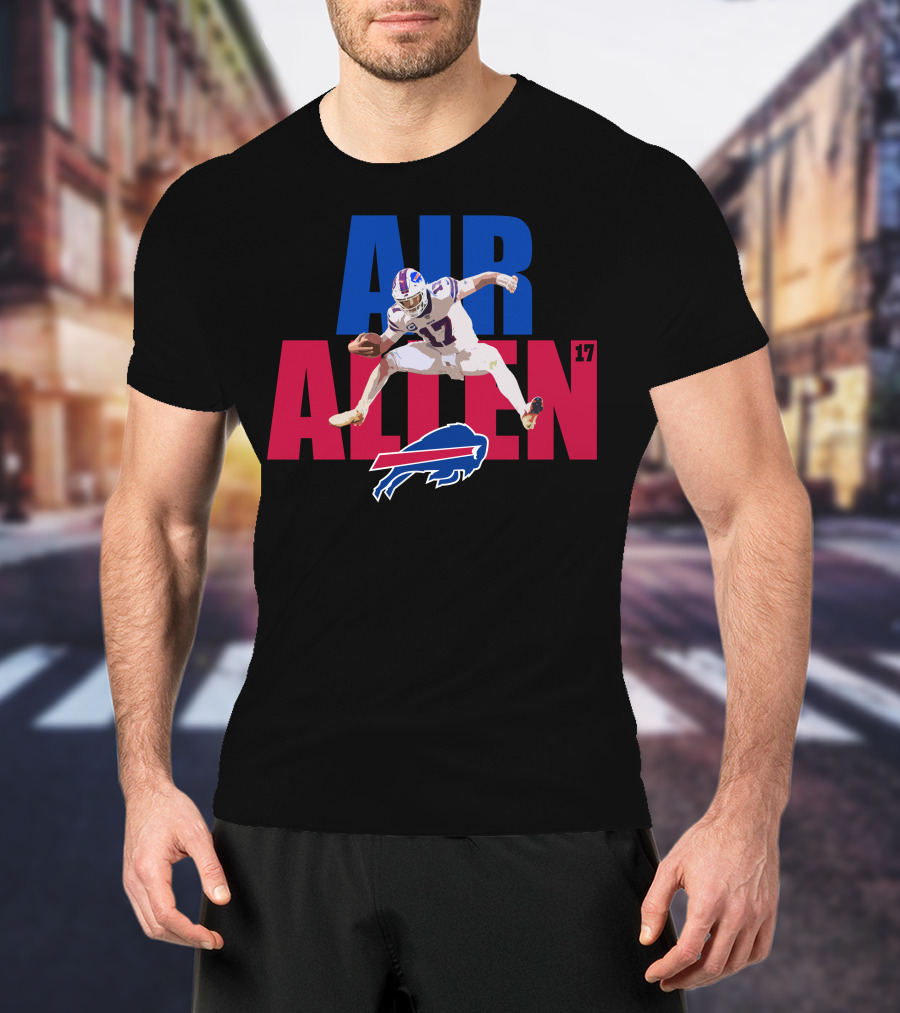 AIR ALLEN 17 Buffalo Bills Quarterback Football T-Shirt