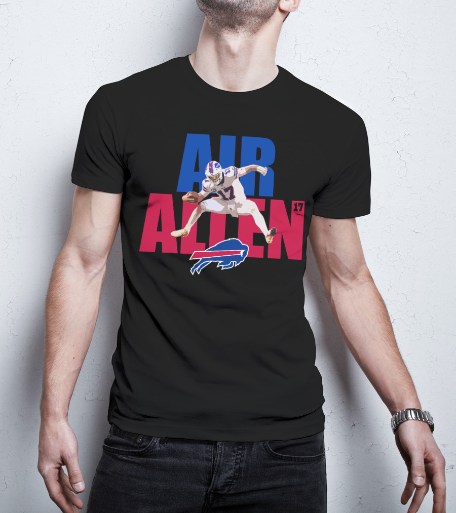 AIR ALLEN 17 Buffalo Bills Quarterback Football T-Shirt