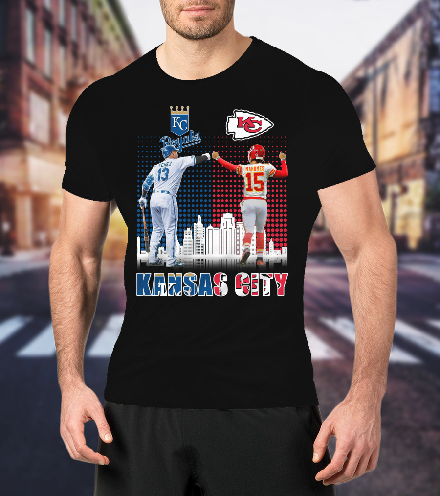 KANSAS CITY PEREZ ROYALS MAHOMES CHIEFS 18 T-Shirt