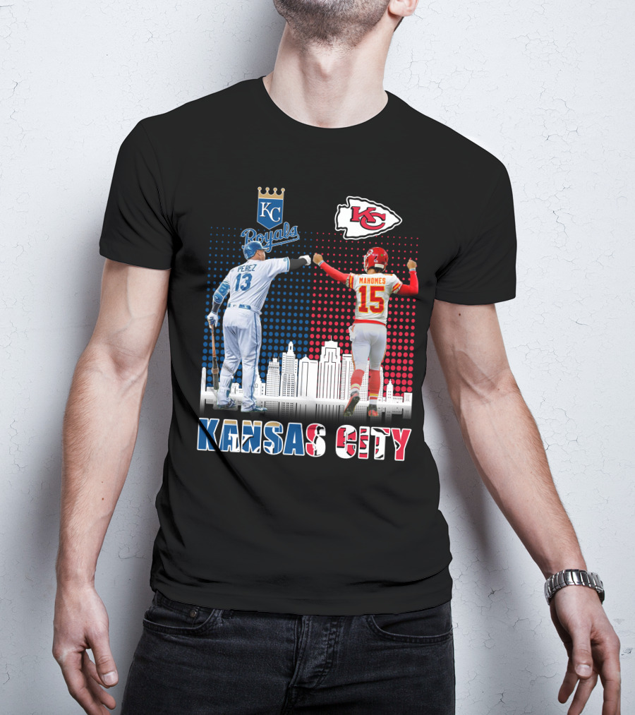 KANSAS CITY PEREZ ROYALS MAHOMES CHIEFS 18 T-Shirt
