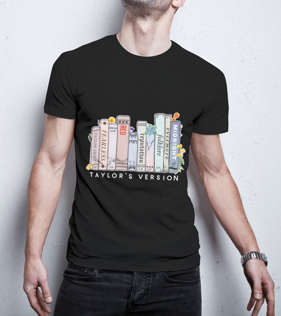 Taylor Swift Fearless Speak Now Red 1989 Reputation Folklore Evermore Midnight Taylor's Version T-Shirt