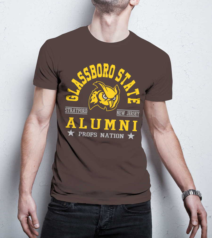 Glassboro State New Jersey Alumni Profs Nation Stratford Owl T-Shirt