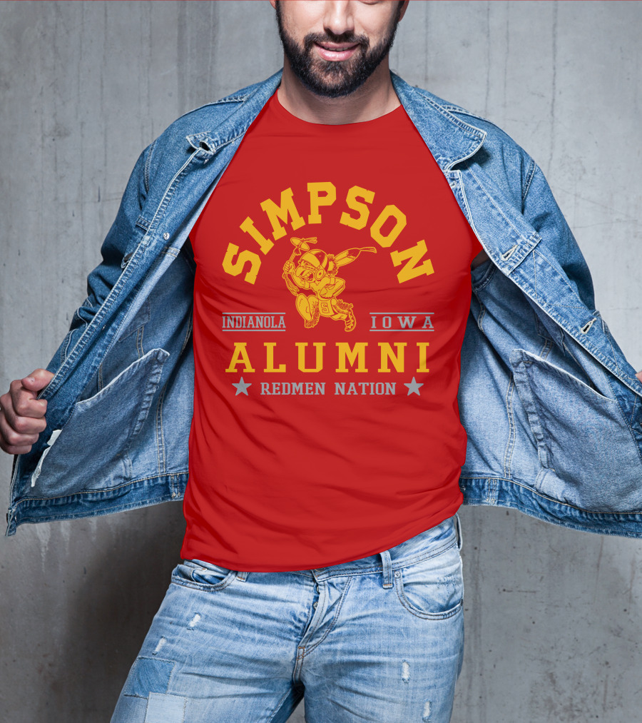 Simpson College Alumni Redmen Nation Indianola Iowa T-Shirt