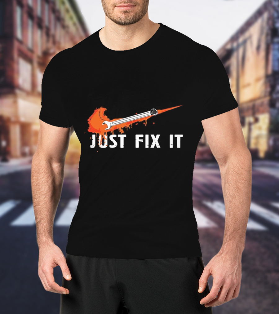 JUST FIX IT Wrench Splash T-Shirt