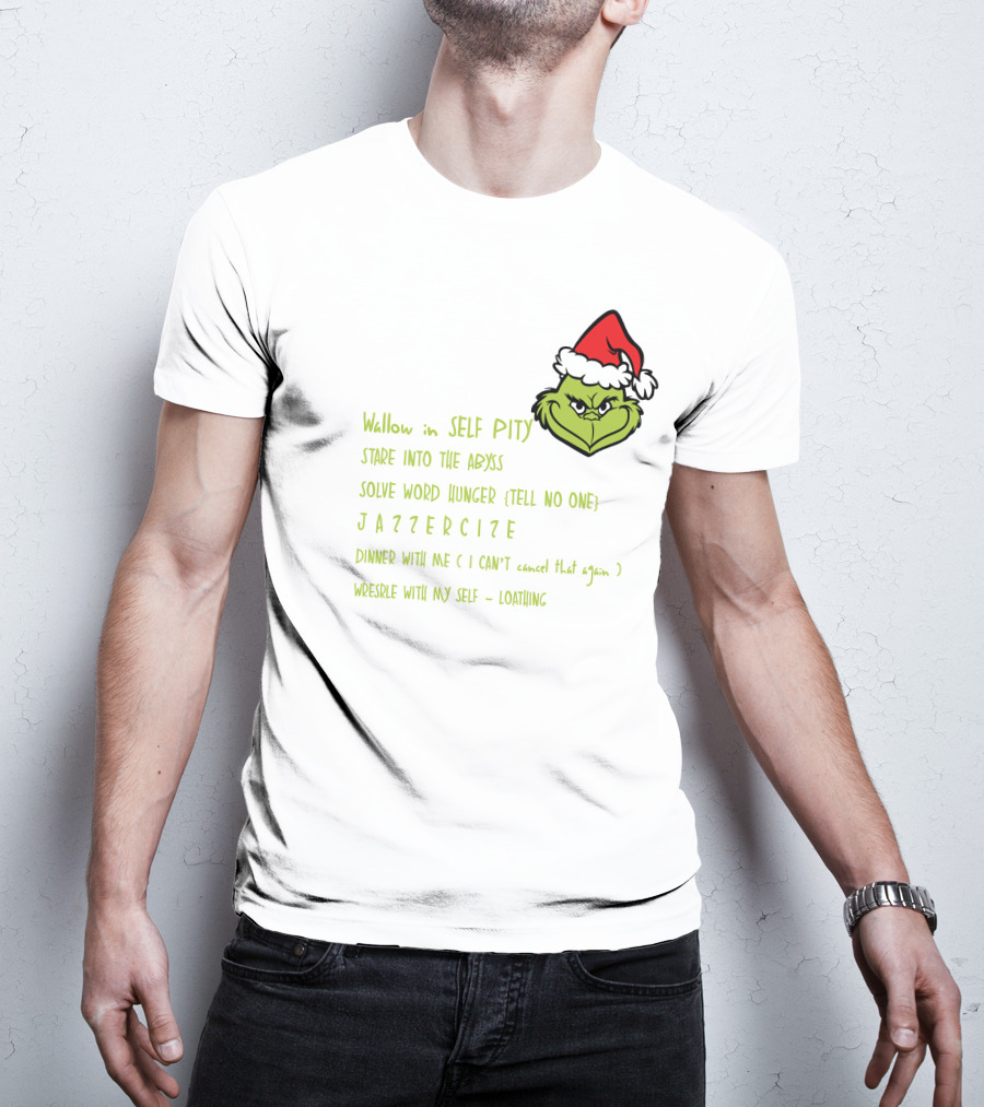 Grinch Christmas Schedule My Day I'm Booked T-Shirt