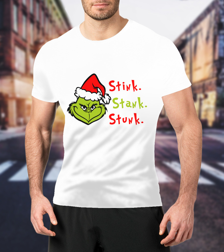 Stink Stank Stunk Xmas Party Grinch Christmas Movie T-Shirt