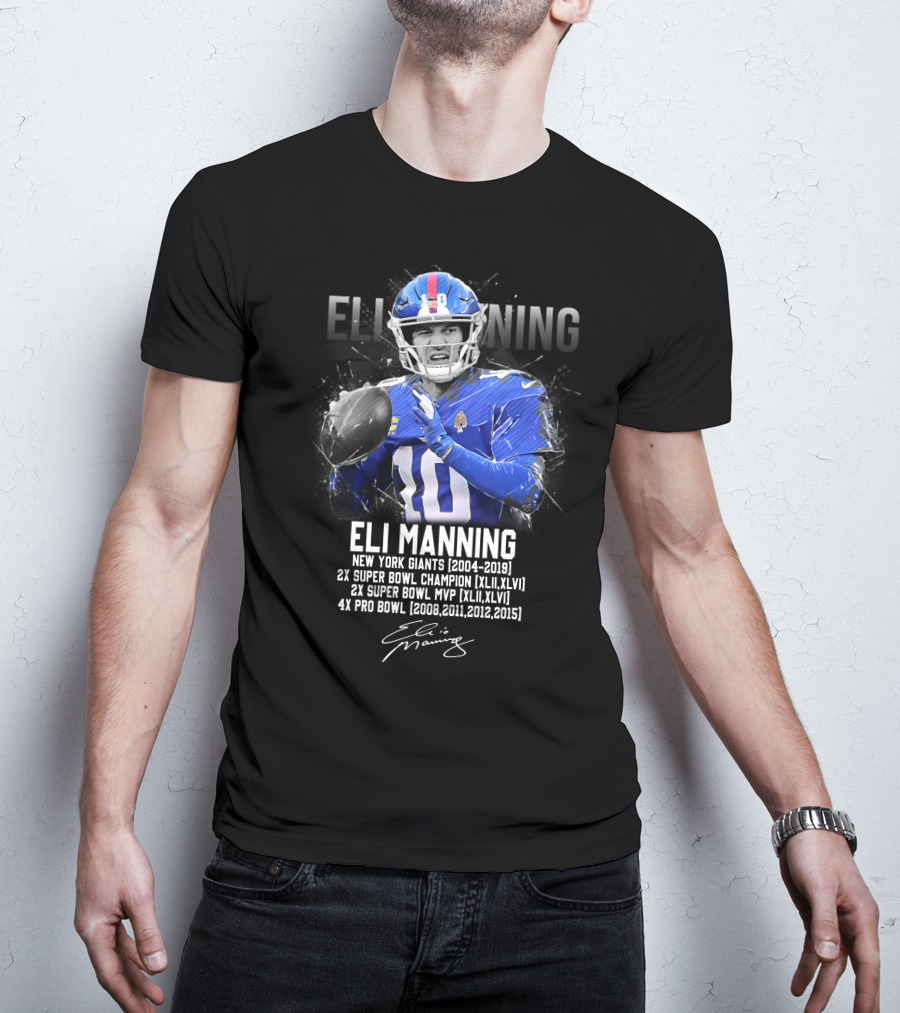 Eli Manning New York Giants Football Legend T-Shirt