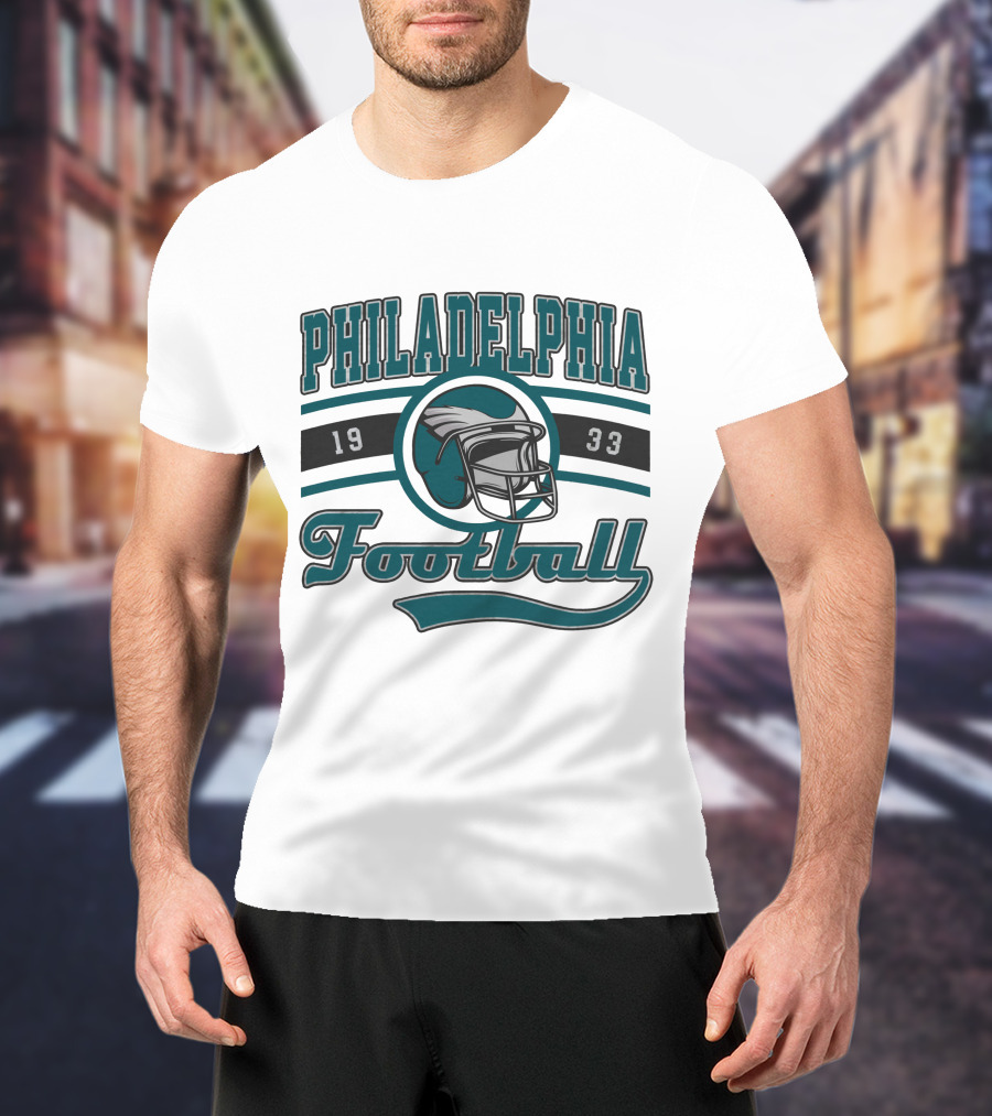 Philadelphia Football 1933 Helmet T-Shirt