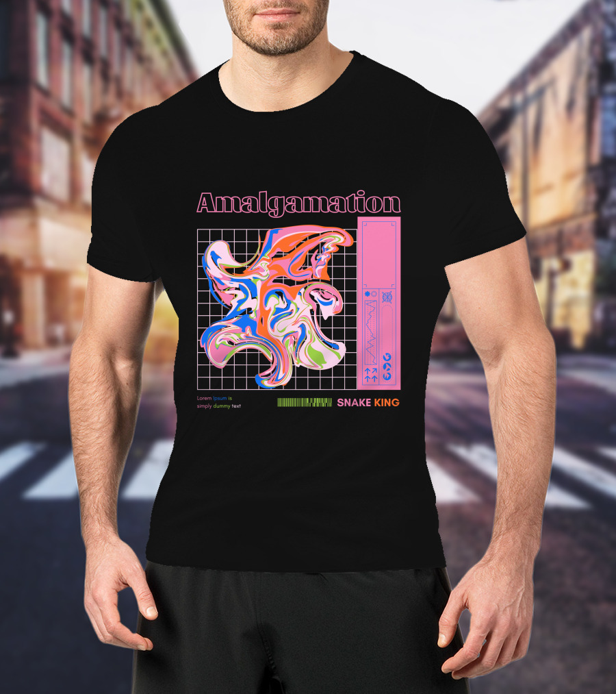 Amalgamation Snake King Distortion T-Shirt