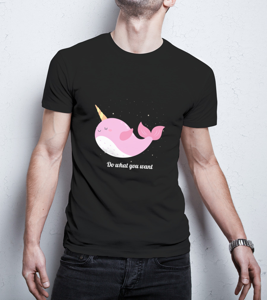 Do What You Want Narwhal Stars T-Shirt