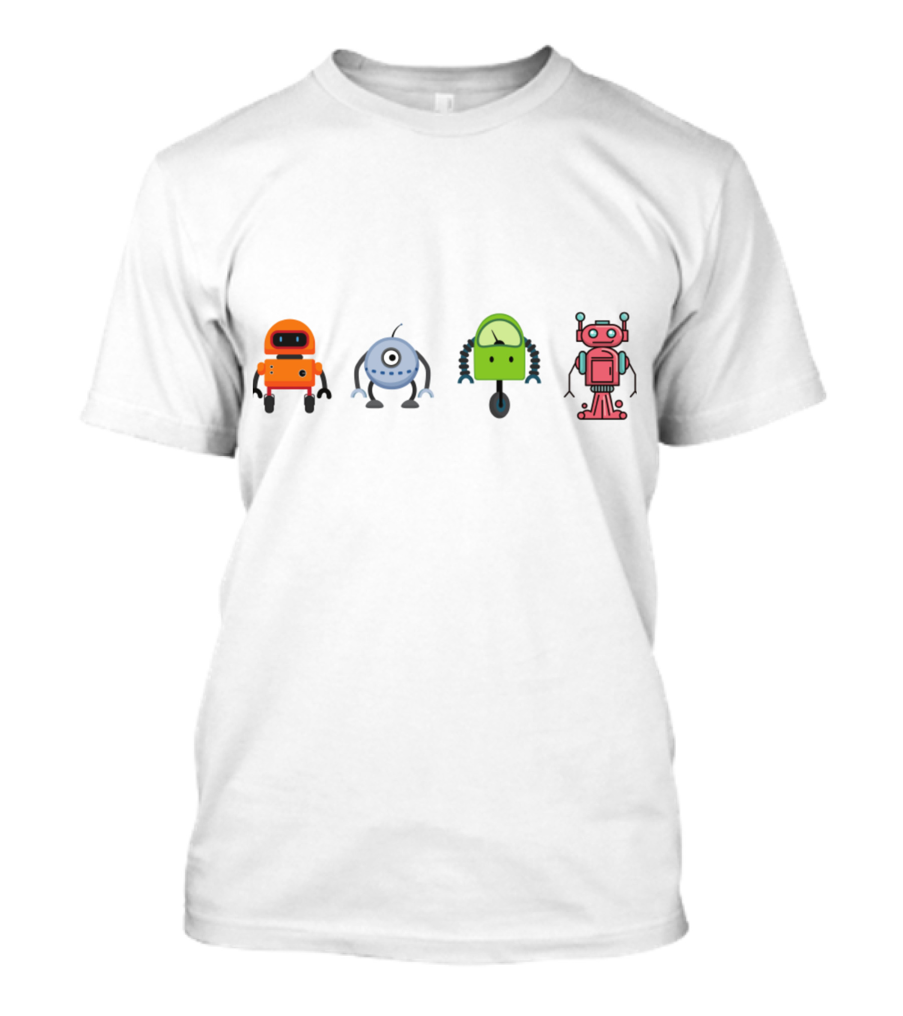 Cute Colorful Robots Collection T-Shirt