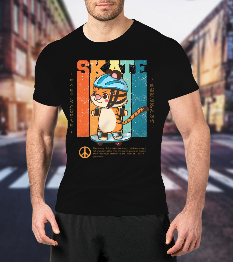SKATE Everywhere Anywhere Tiger T-Shirt