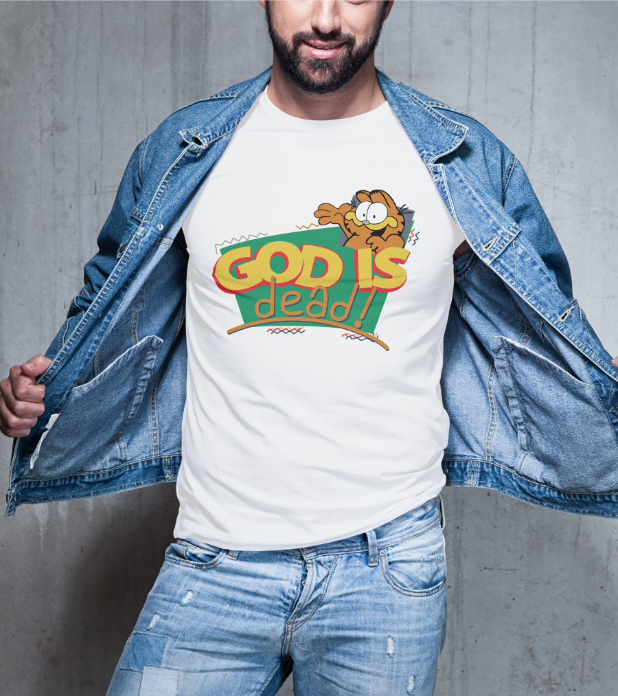 God Is Dead Garfield T-Shirt