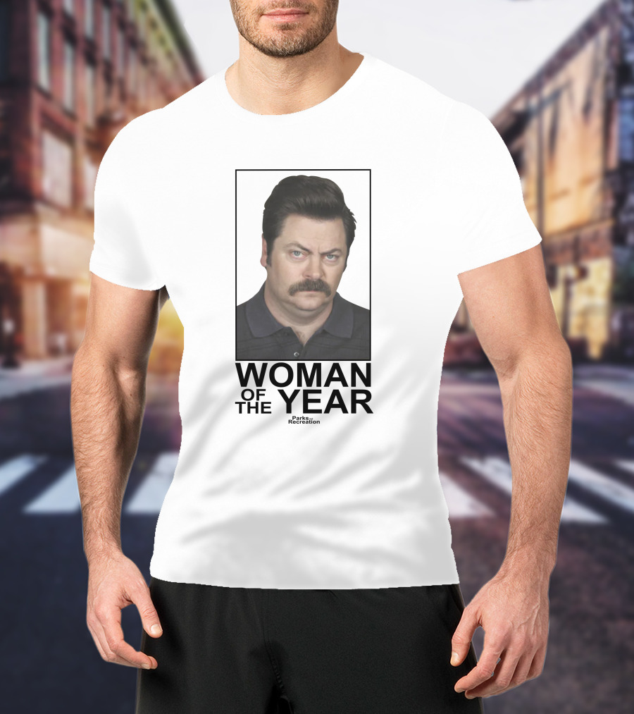 Ron Swanson Woman Of The Year Parks And Recreation T-Shirt
