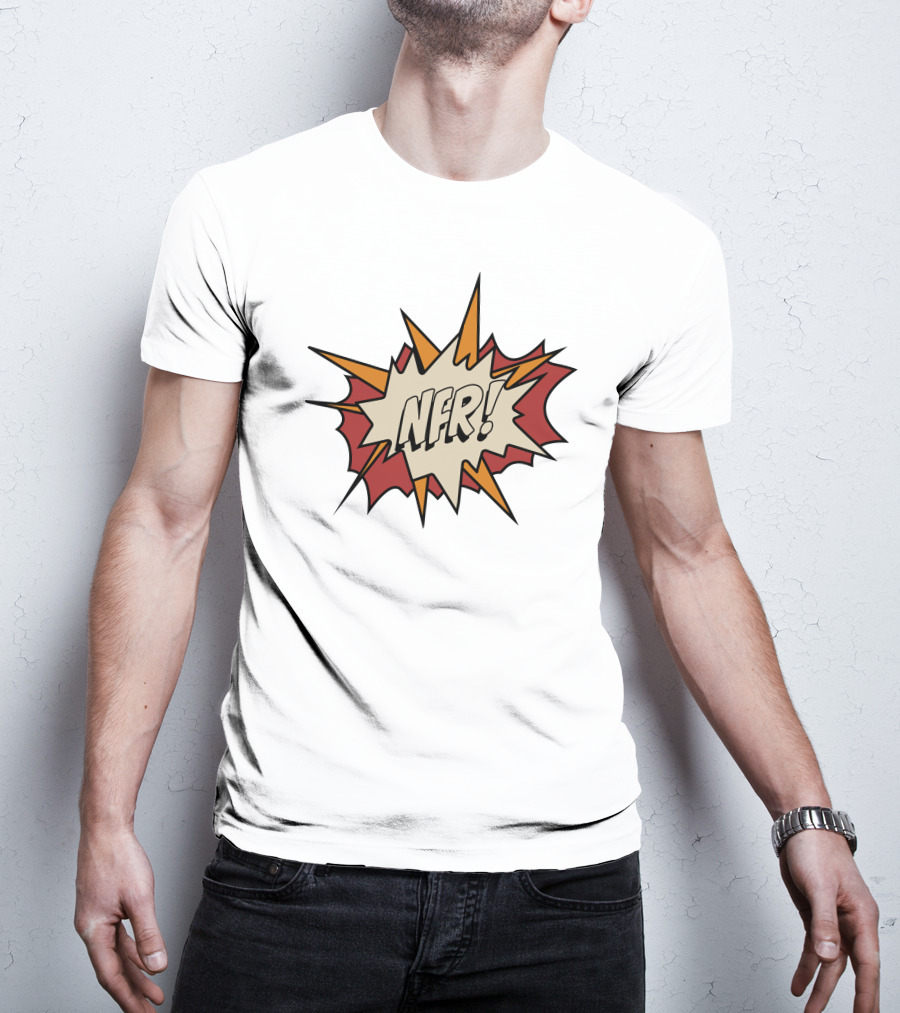 NFR Comic Book Style Explosive Burst T-Shirt