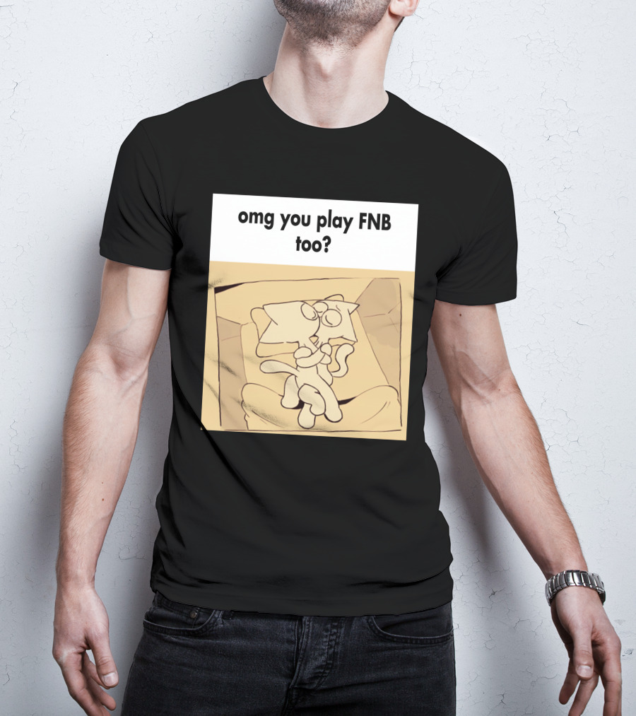 Omg You Play FNB Too Kissing Cartoon Characters In Box T-Shirt