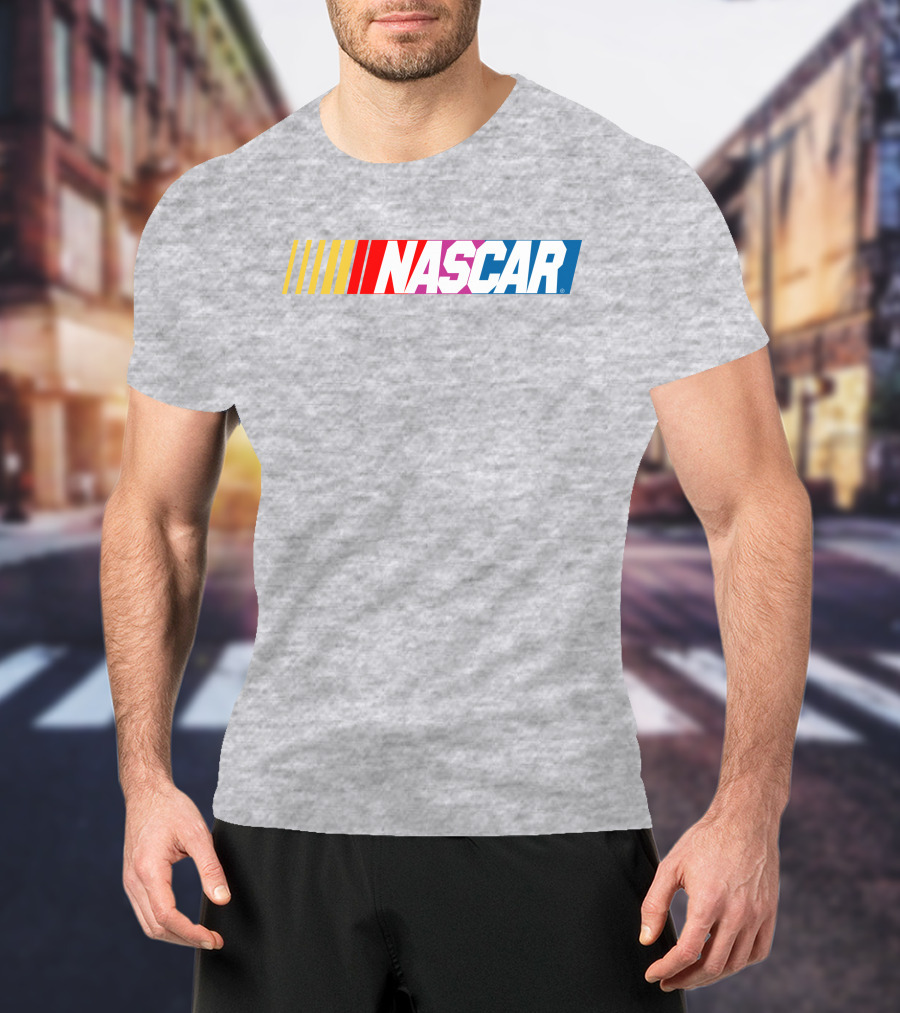 NASCAR Racing Logo With Gradient Bars T-Shirt