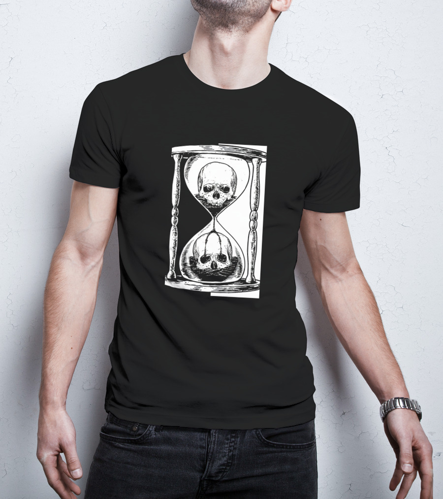 Skull Hourglass Timeless Symbolism T-Shirt