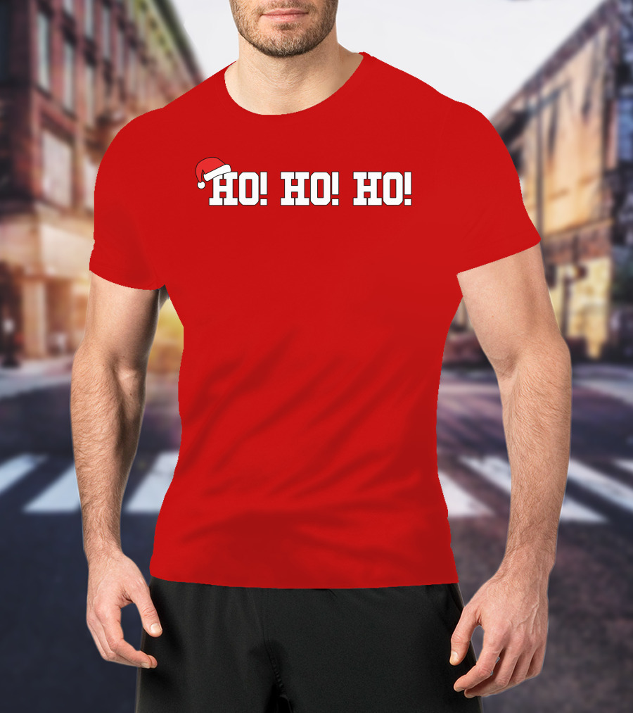 Ho Ho Ho Heather Harmon Santa Hat Holiday Cheer T-Shirt