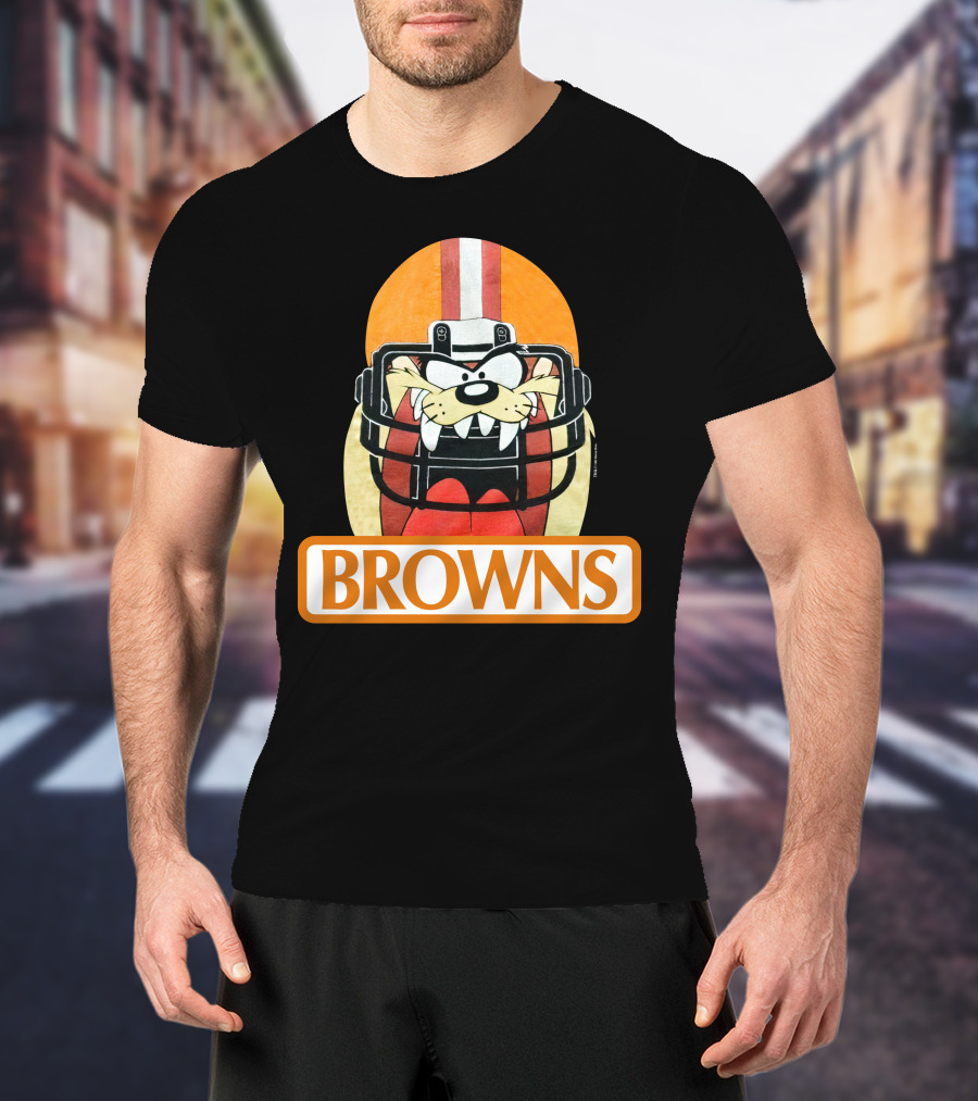 Browns Taz Football Helmet Jake Paul T-Shirt