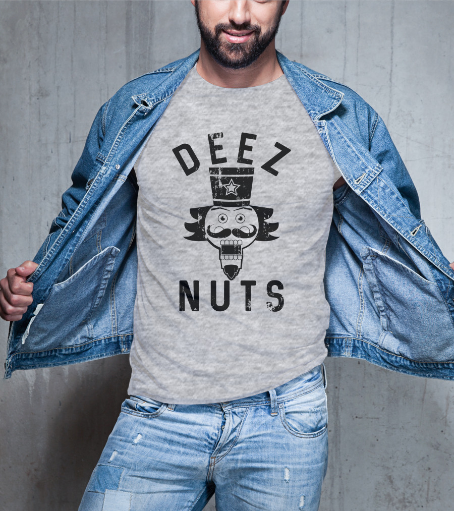 Deez Nuts Nutcracker Face Star Hat T-Shirt