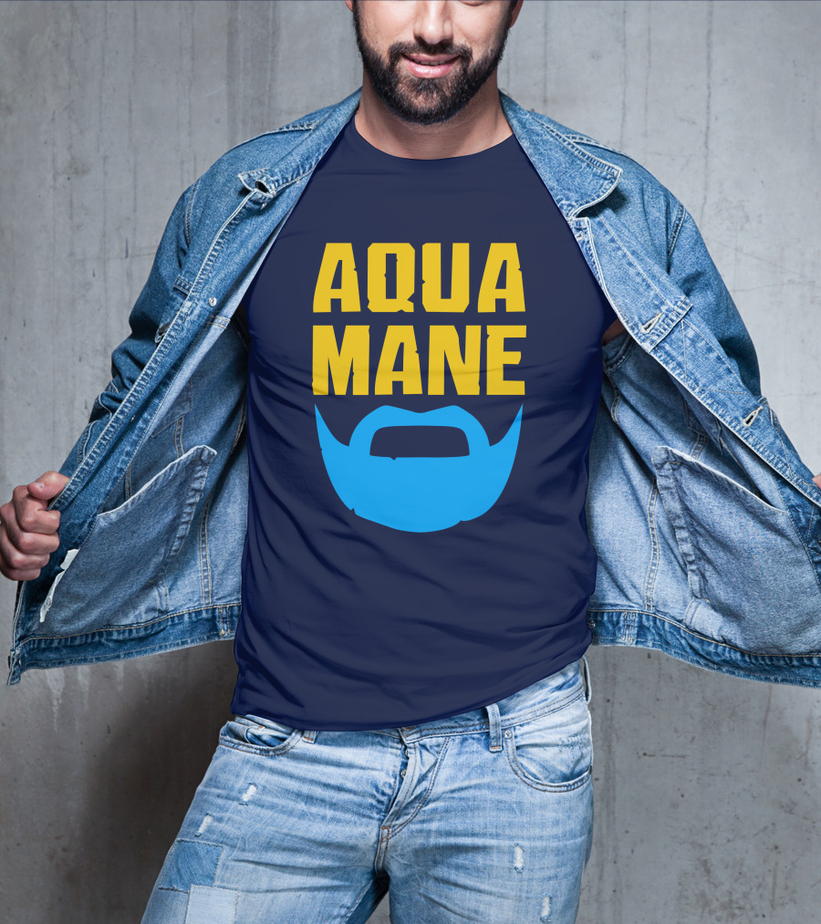 Aqua Mane Iconic Blue Beard T-Shirt