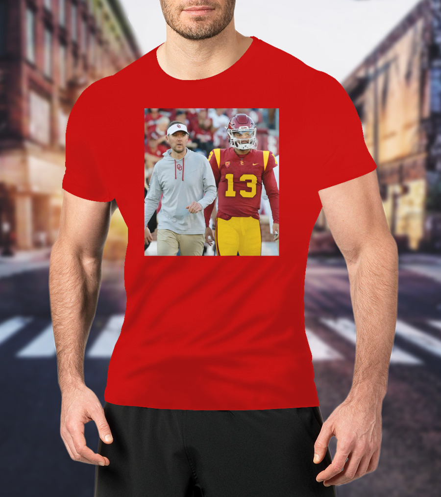 Lincoln Riley And Caleb Williams USC Football Collaboration T-Shirt