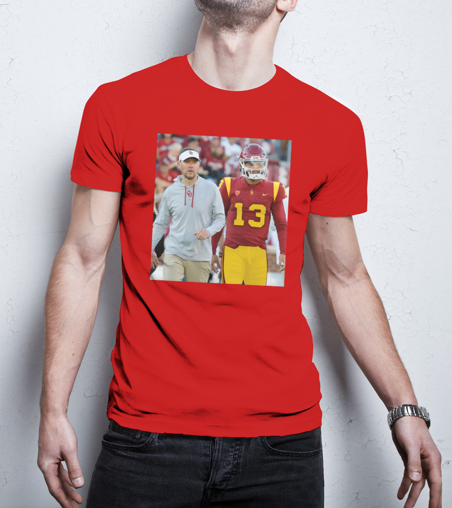 Lincoln Riley And Caleb Williams USC Football Collaboration T-Shirt
