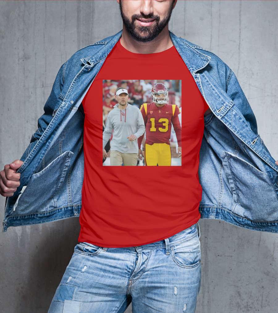 Lincoln Riley And Caleb Williams USC Football Collaboration T-Shirt