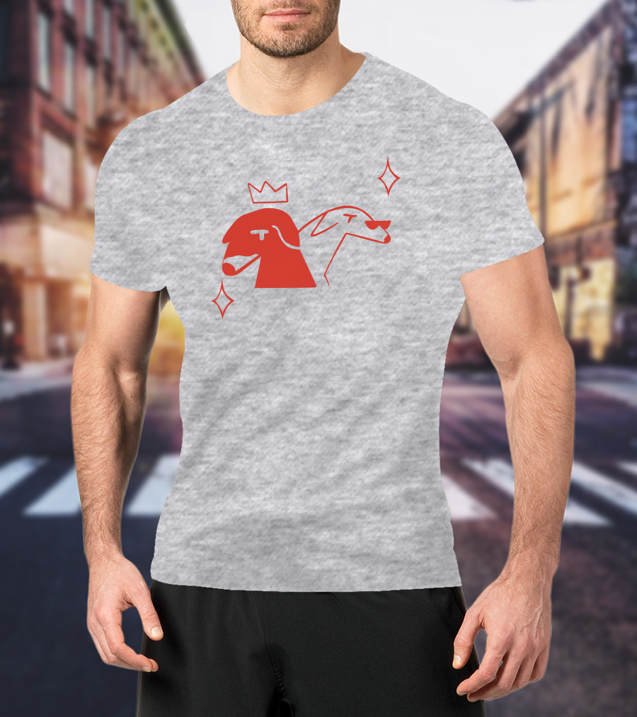 Walter And Betty Crowned Red Dog Duo With Sparkles T-Shirt