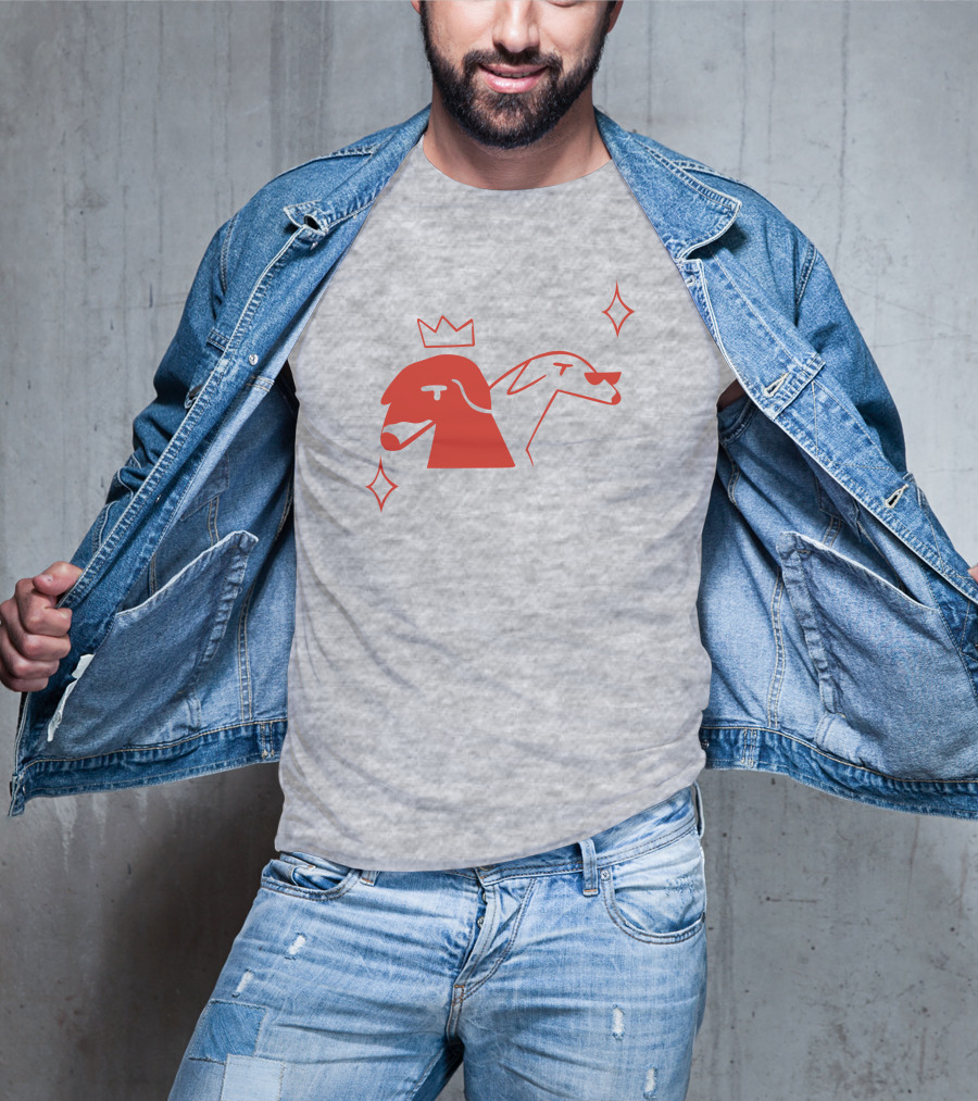 Walter And Betty Crowned Red Dog Duo With Sparkles T-Shirt