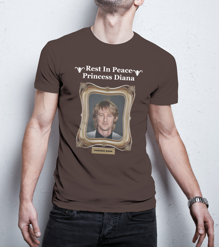 Rest In Peace Princess Diana Owen Wilson Frame T-Shirt