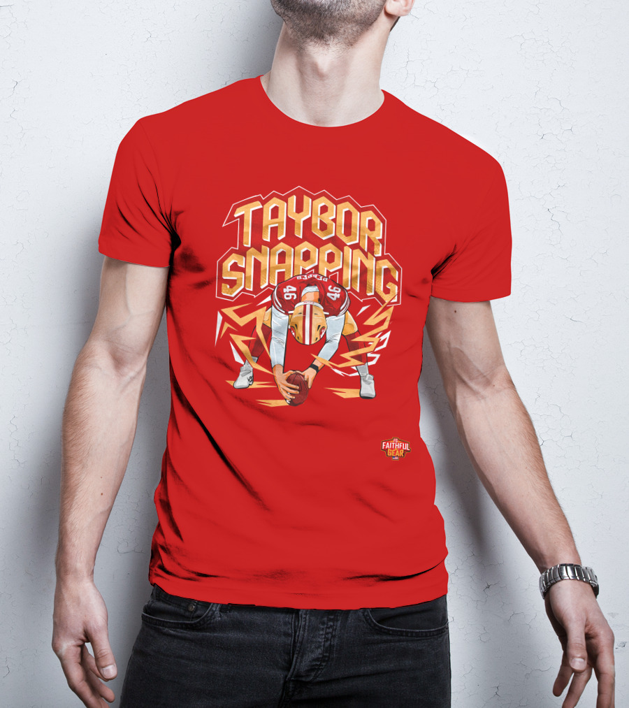 Taybor Snapping Faithful Gear 49 Football T-Shirt