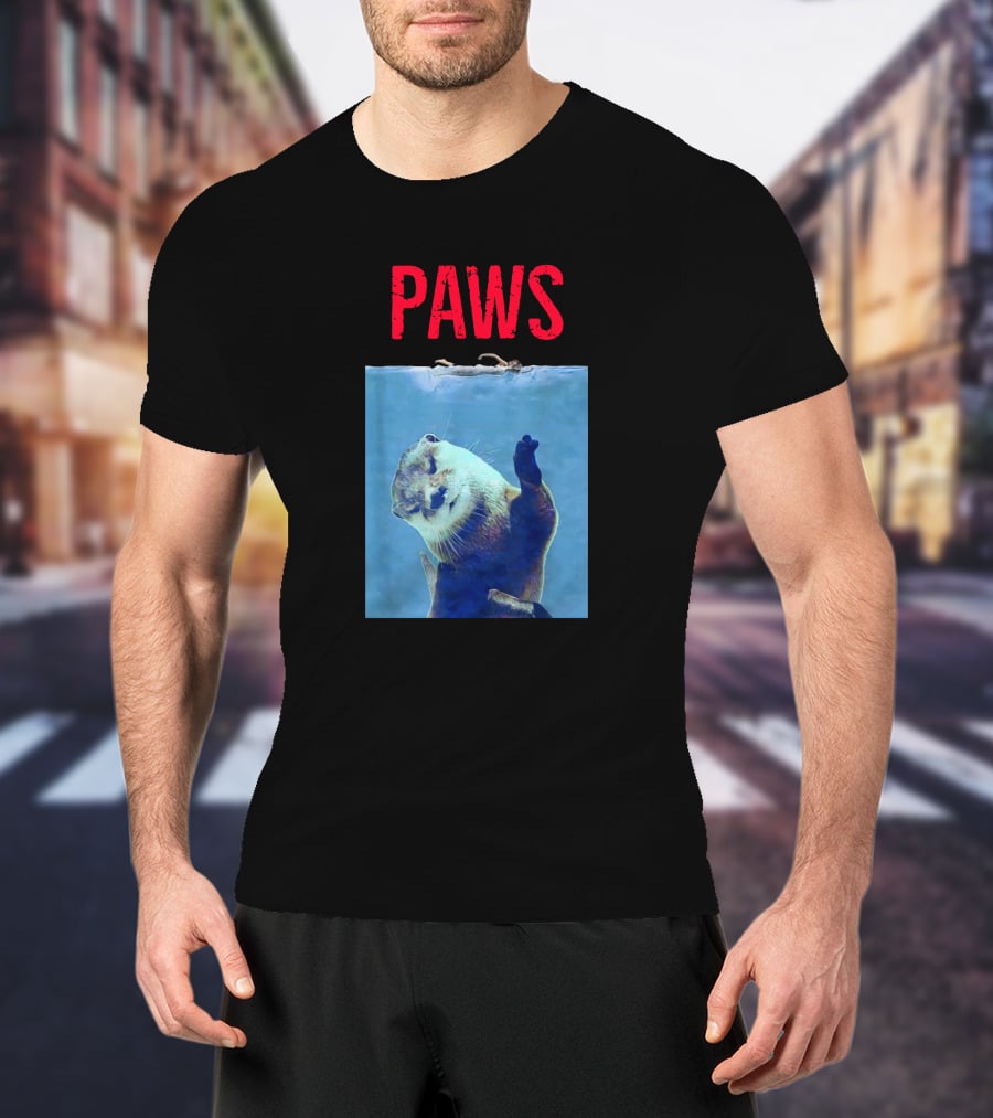 PAWS Funny Otter Jaws T-Shirt